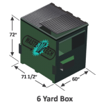 6YD 6 Yard Dumpster